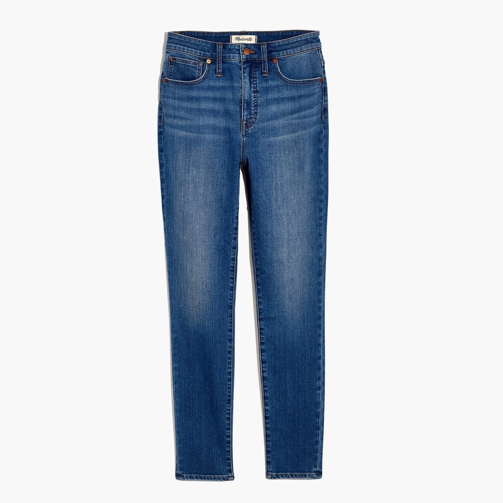 MADEWELL Skinny Jeans Curvy High-Rise Skinny Crop Lander Wash | Size 30 Tall 30T